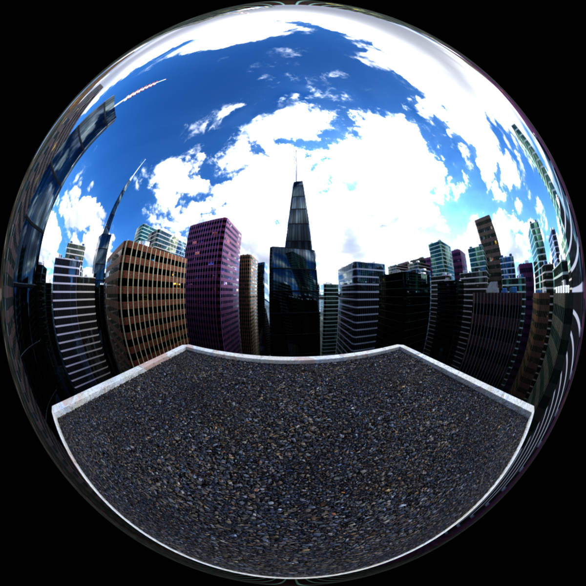 City Rooftop Midday Cloudier v2