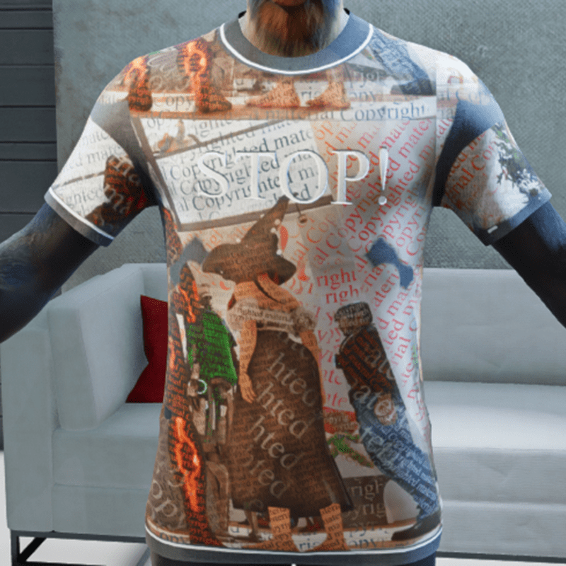 Stop copyright T-shirt
