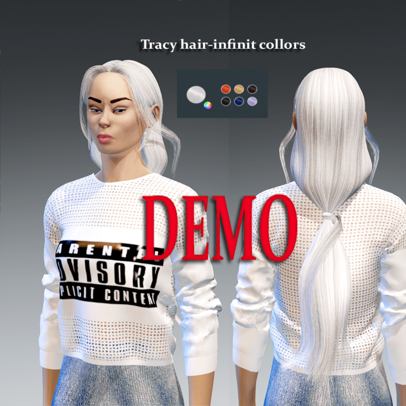 Tracy hair -infinit collors demo