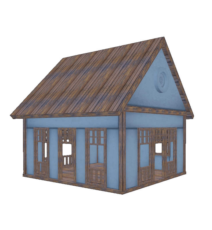 House Cottage Serenity Natural Wood