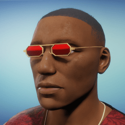 Red Octagon Glasses