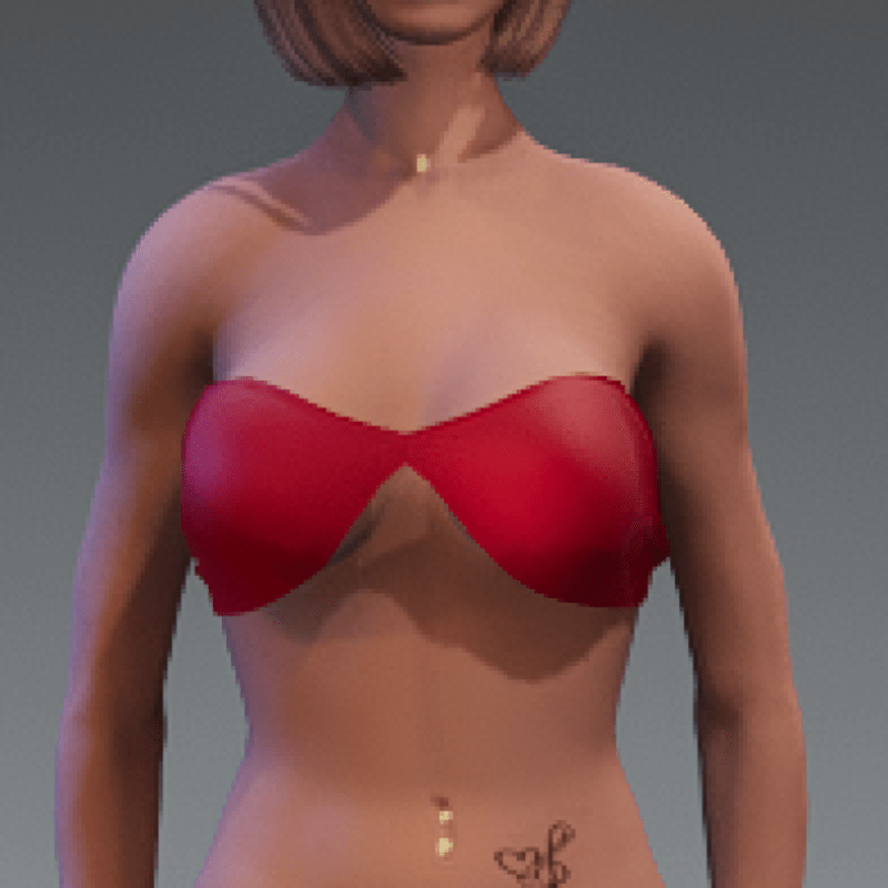Emissive bikini top