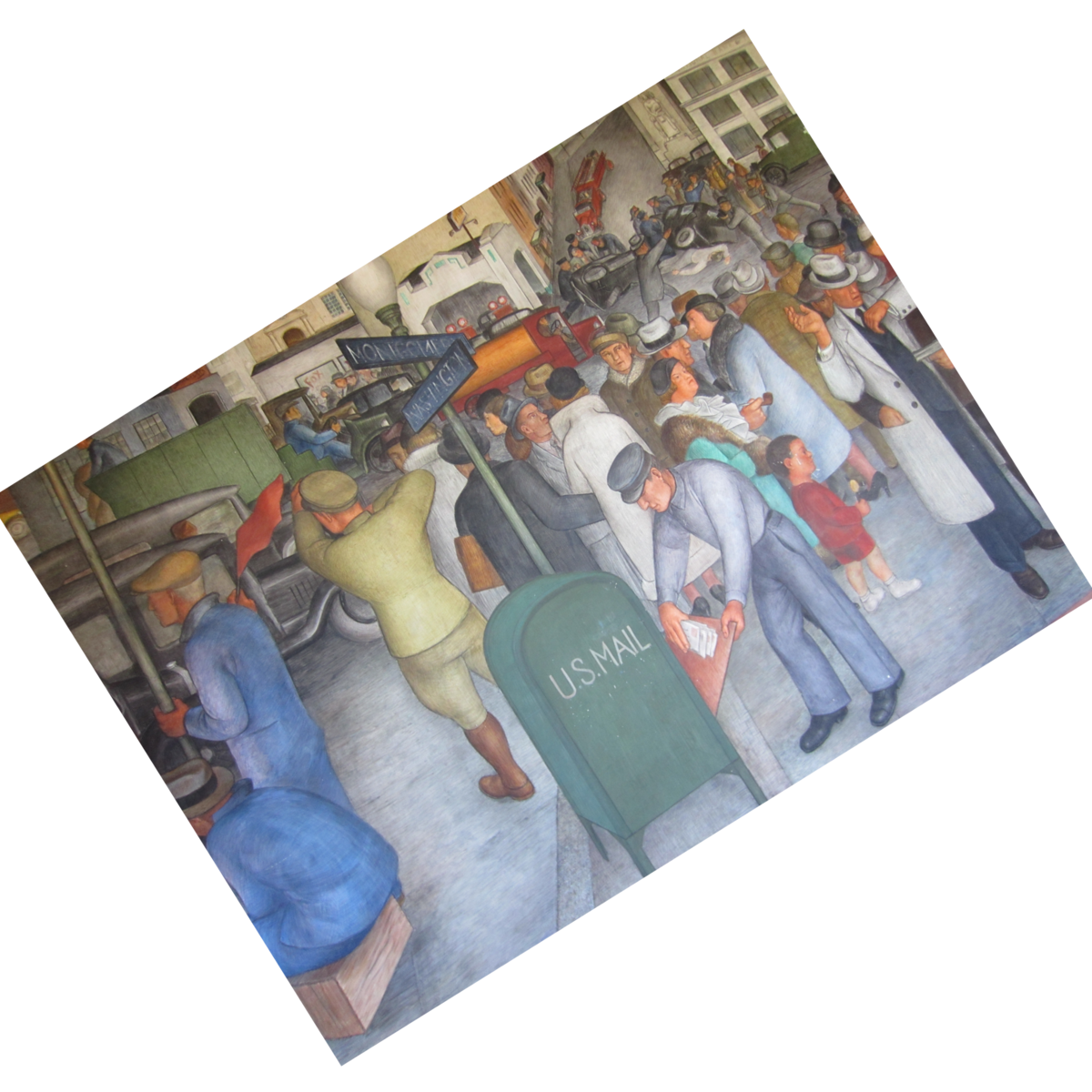 Coit Tower Mural - Painting, Art