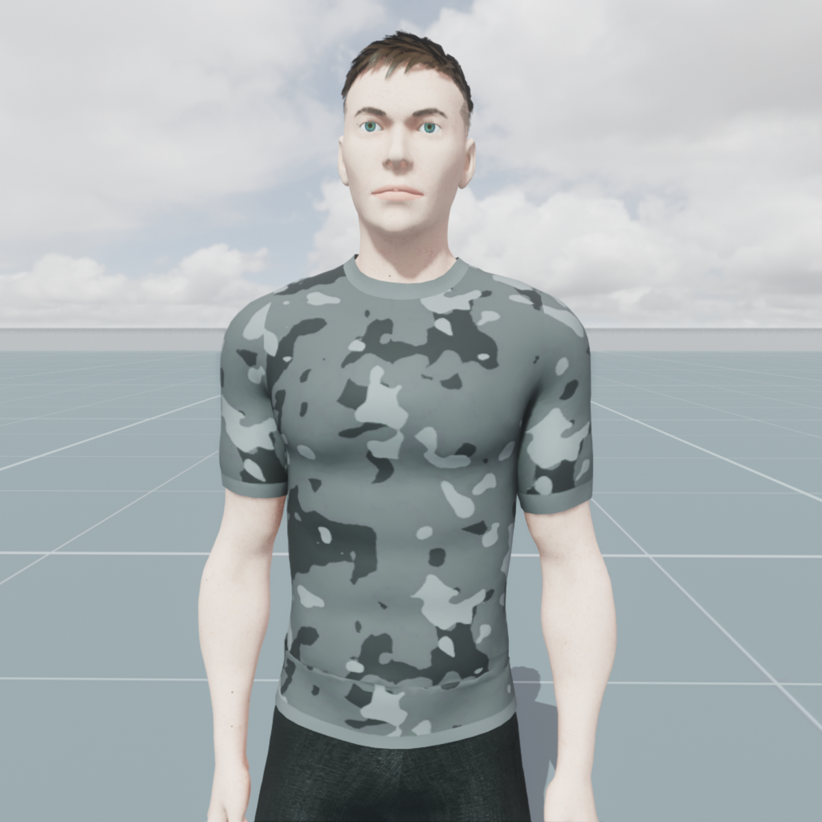 Military Snow Camouflage T-Shirt