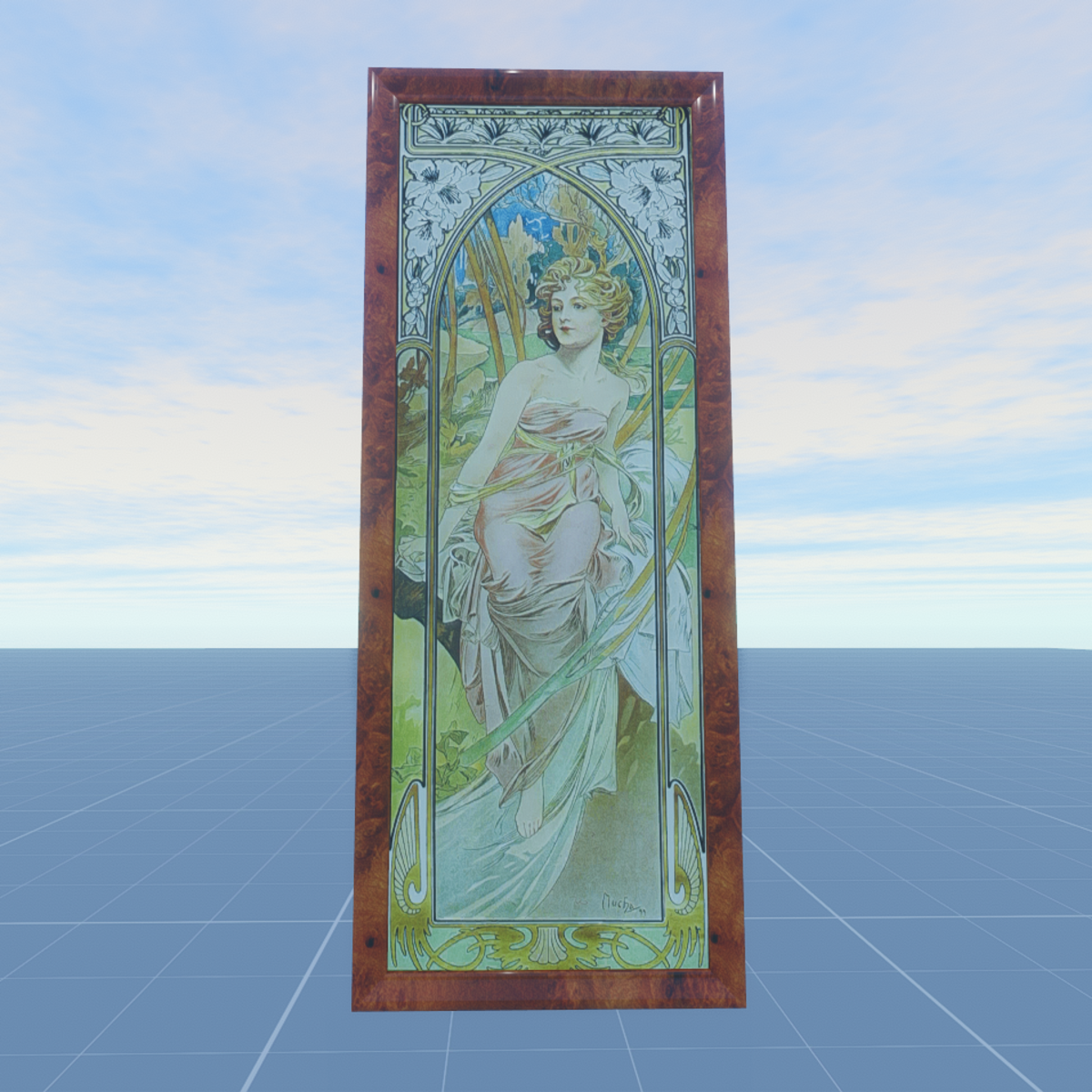 Morning Awakening From The Times of the Day Series 1899 Alphonse Mucha