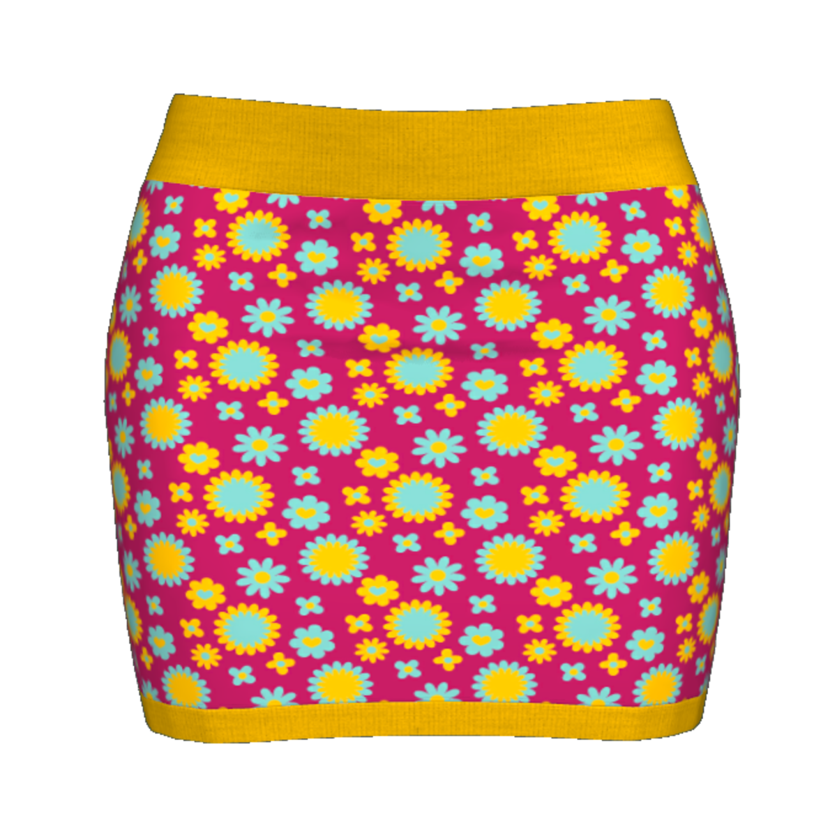 Woman Simple Skirt - Psychedelic