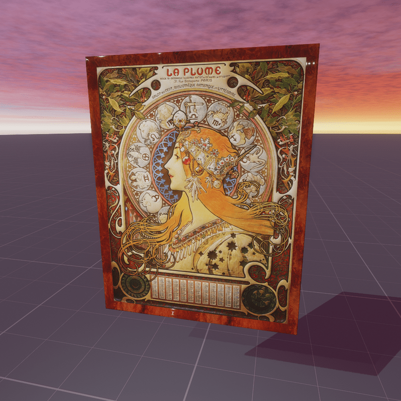 La Plume Calendar Alphonse Mucha