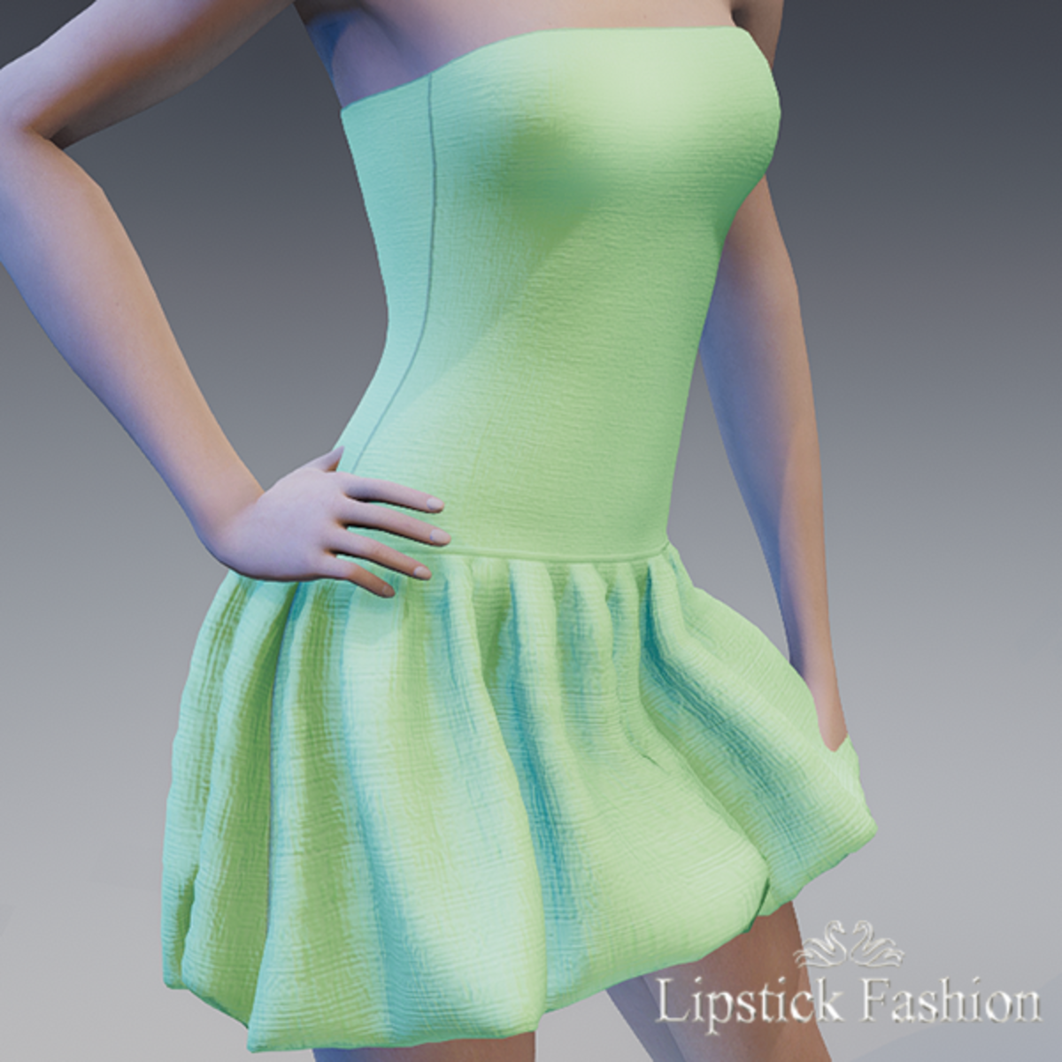 L.F. OLYMPE DRESS PISTACHE