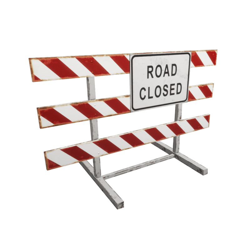 Road closed