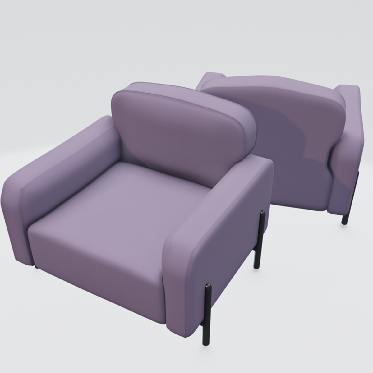 Hero Lounge Chair Purple