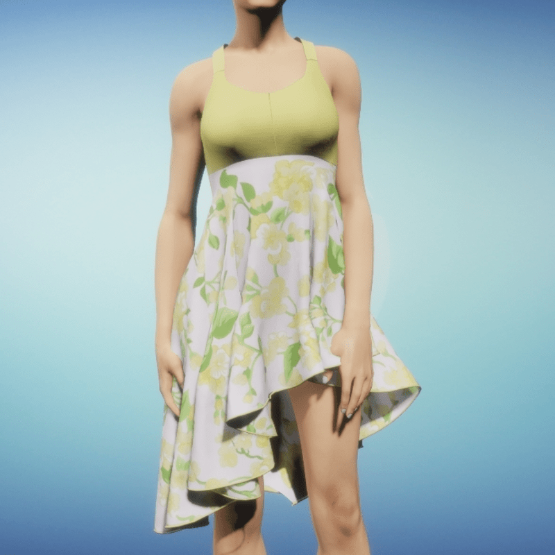 Floral Sundress - Yellow