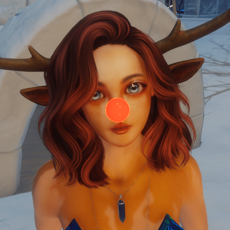 Rudolf Reindeer Nose (Audio Reactive)