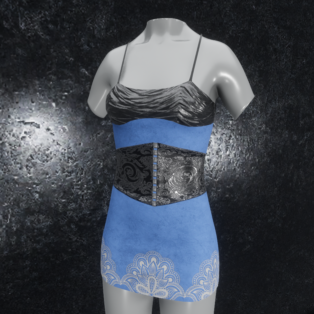 Dress Metallic Ornament blue