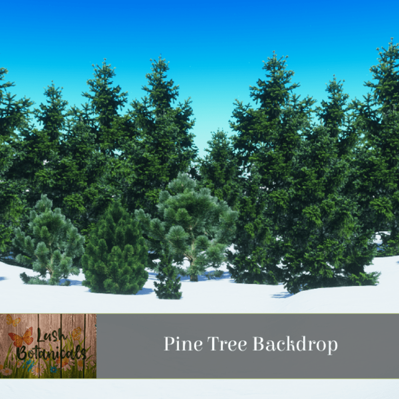 Pine Trees Low Poly Backdrop
