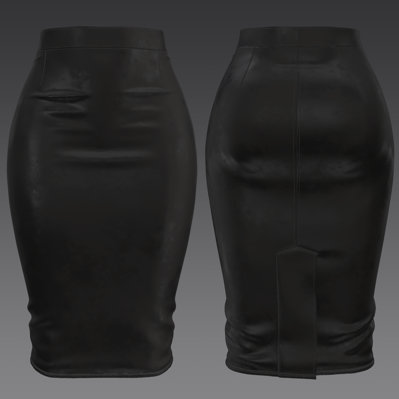 Leather Pencil Skirt