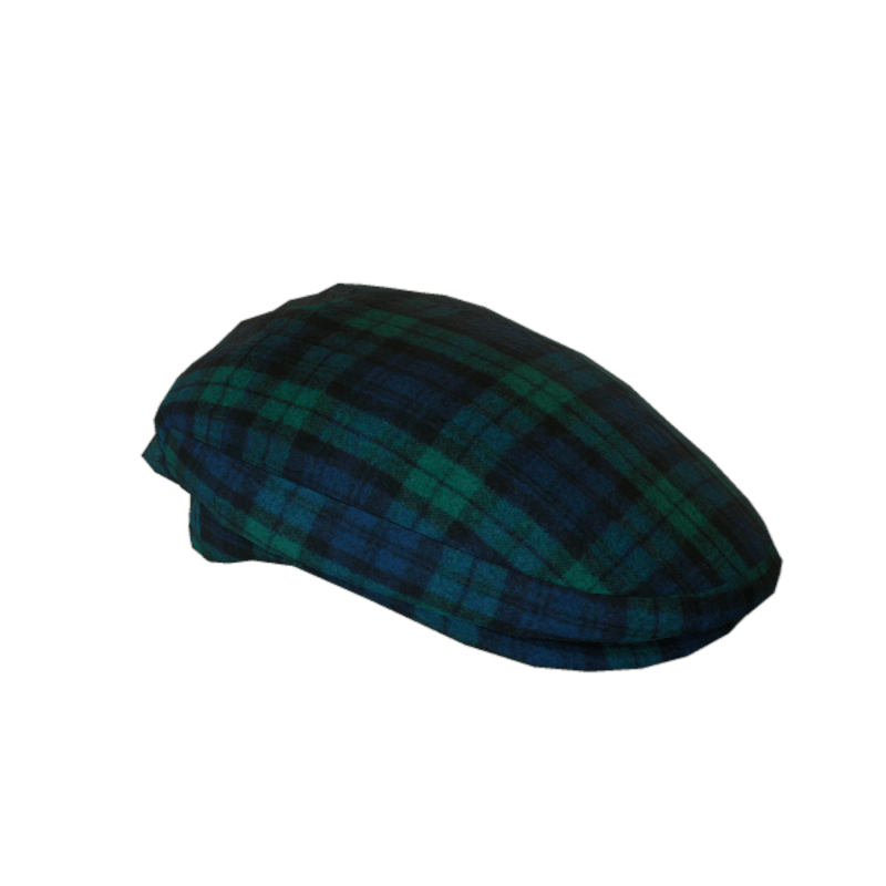 Blue Plaid Newsboy Hat