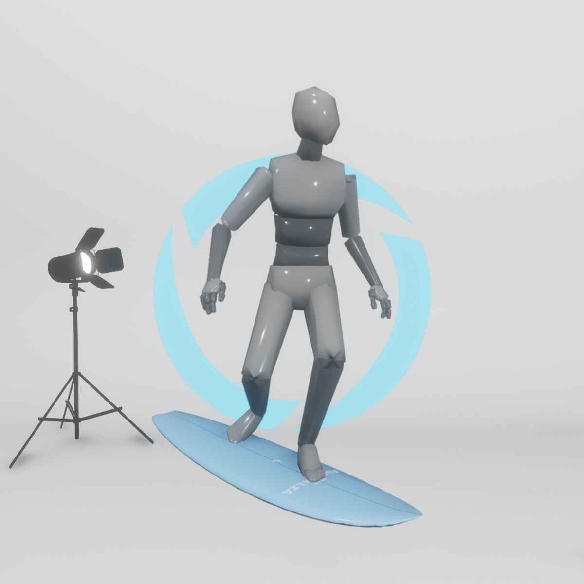 Surfing/Skateboarding - FEMALE (Emote)