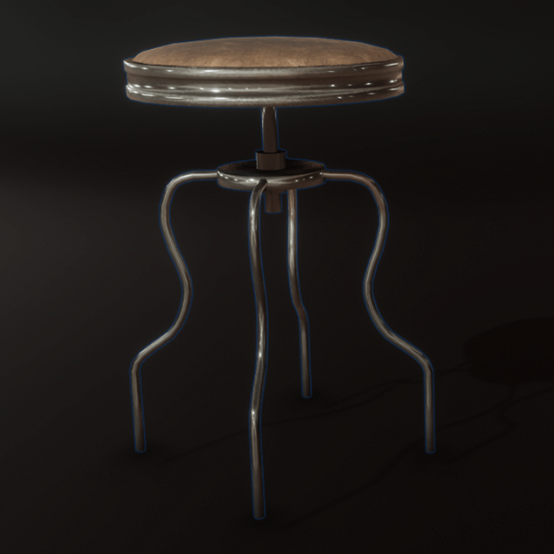 Industrial Stool with Sit