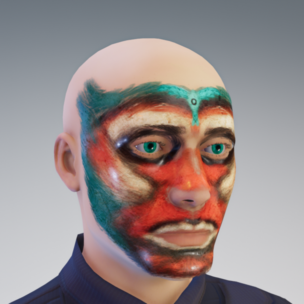 Third eye face painting