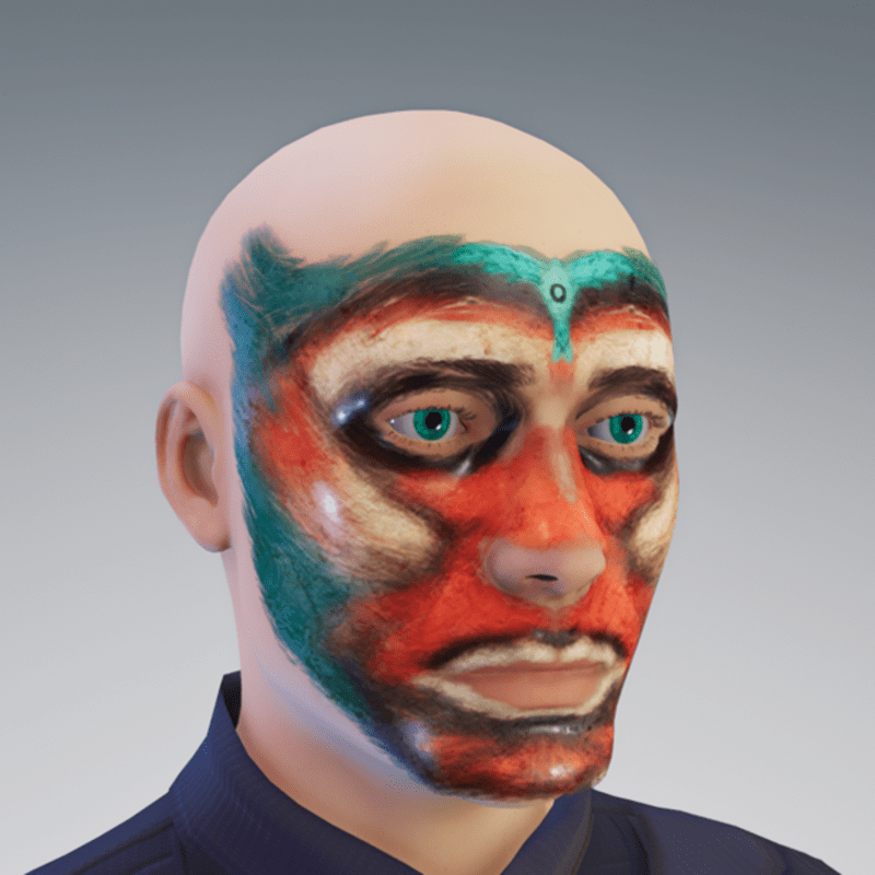 Third eye face painting