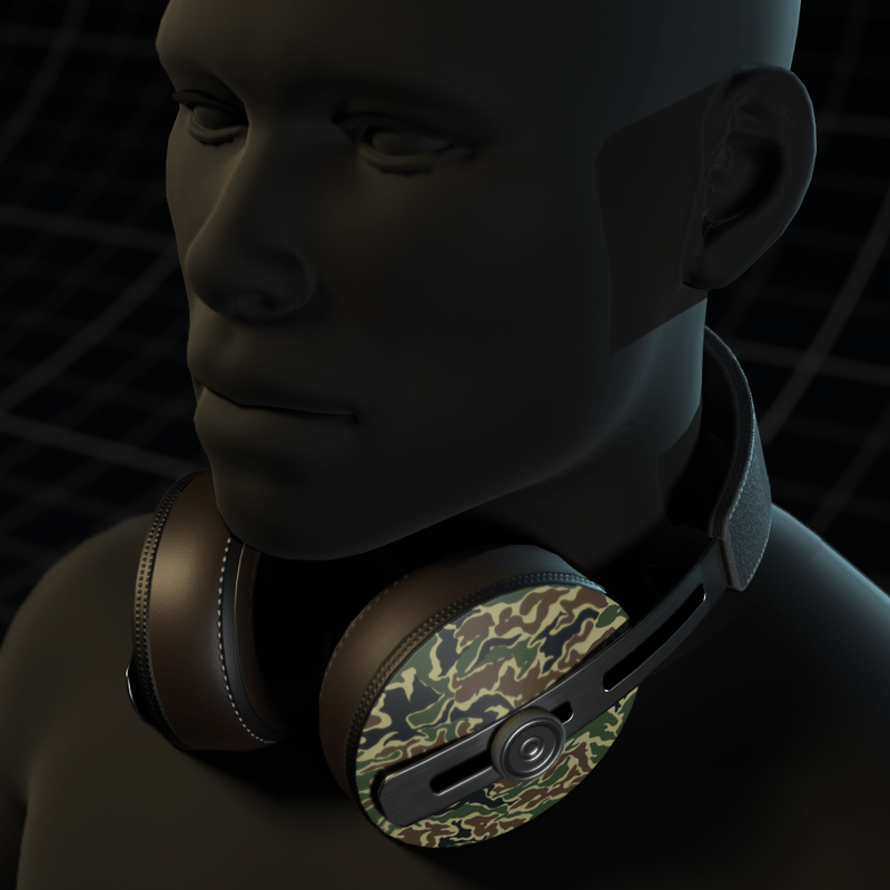 Polygone ~ Headphones Camouflage Green