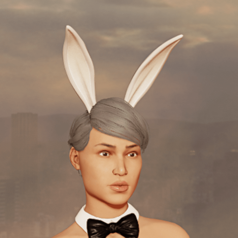 Bunny Ears - Up - Snow