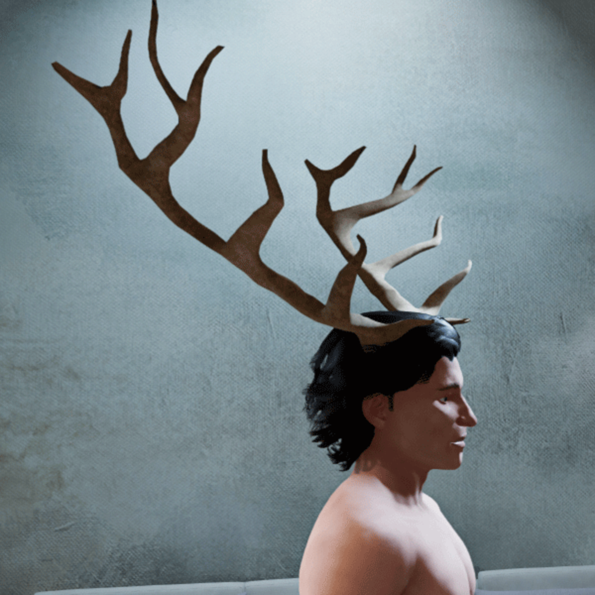 Big Deer Antlers Horns (Male)