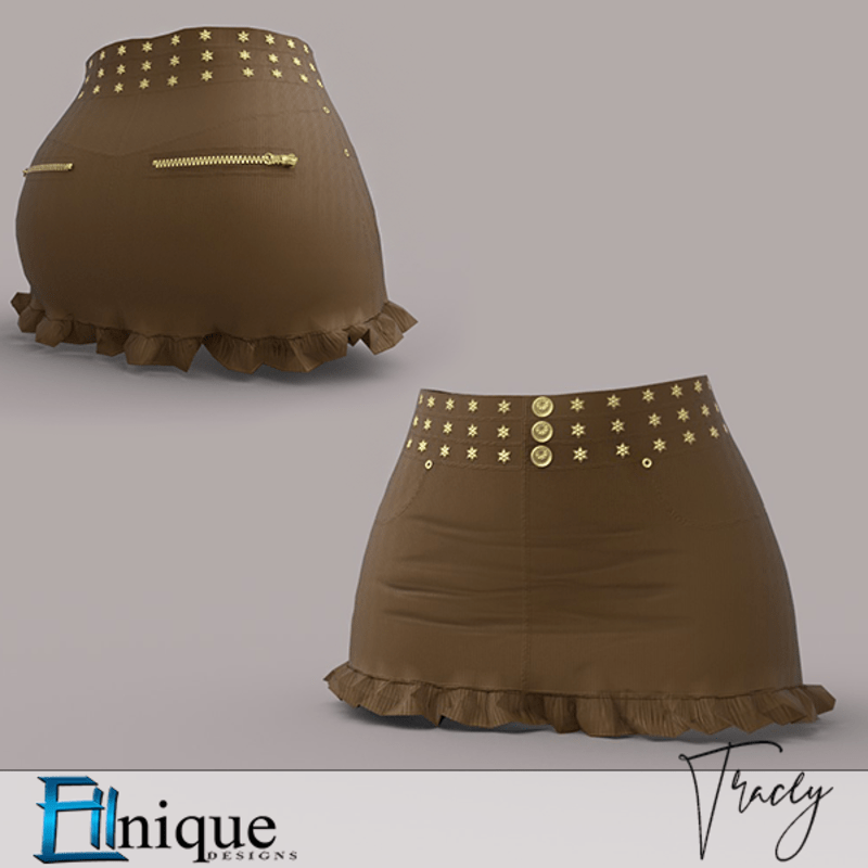 Tracey Brown Mini Skirt