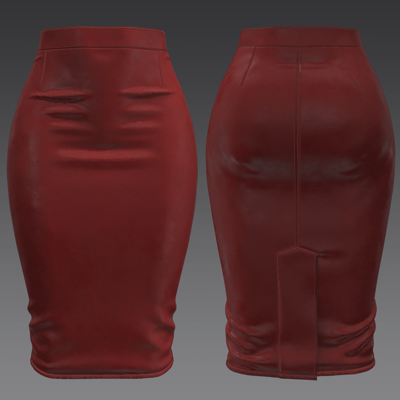 Leather Pencil Skirt