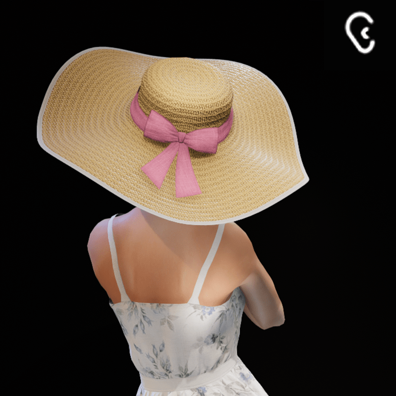 Pink - Floppy Straw Sun Hat