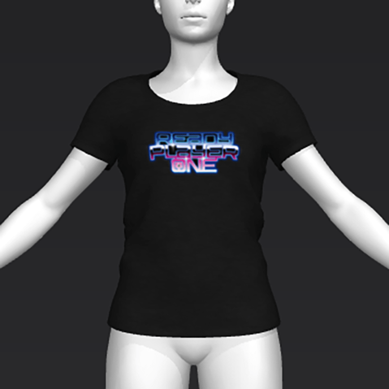 Ready Player One: Logo T-Shirt (Black) (W)