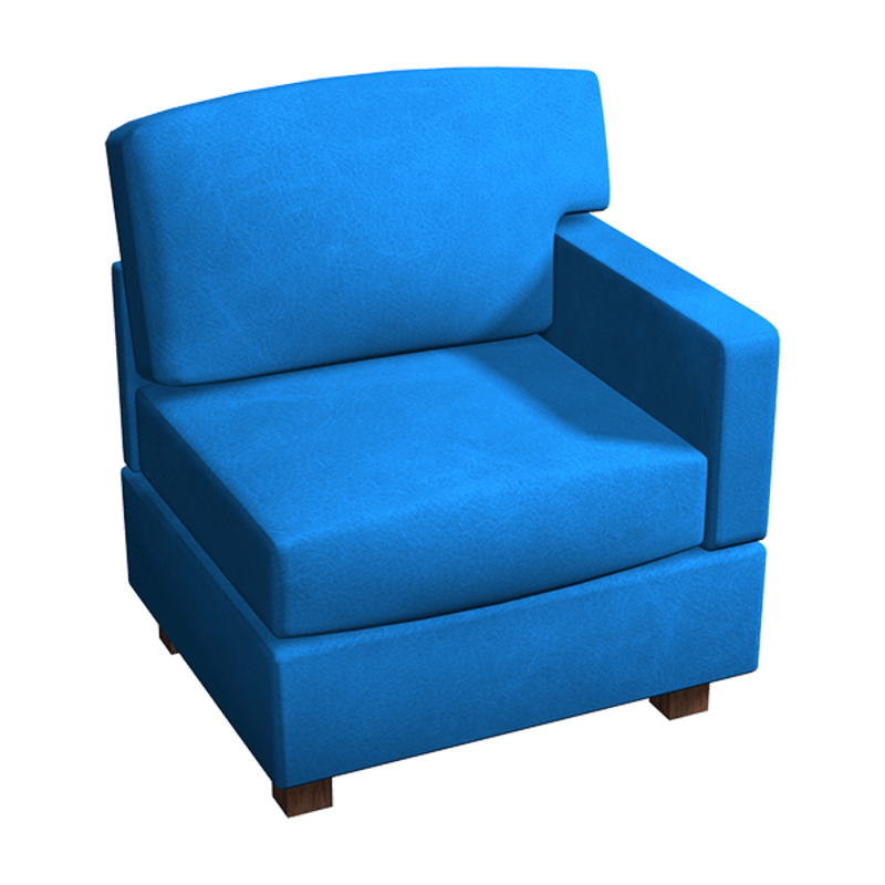 Couch (Right Blue)