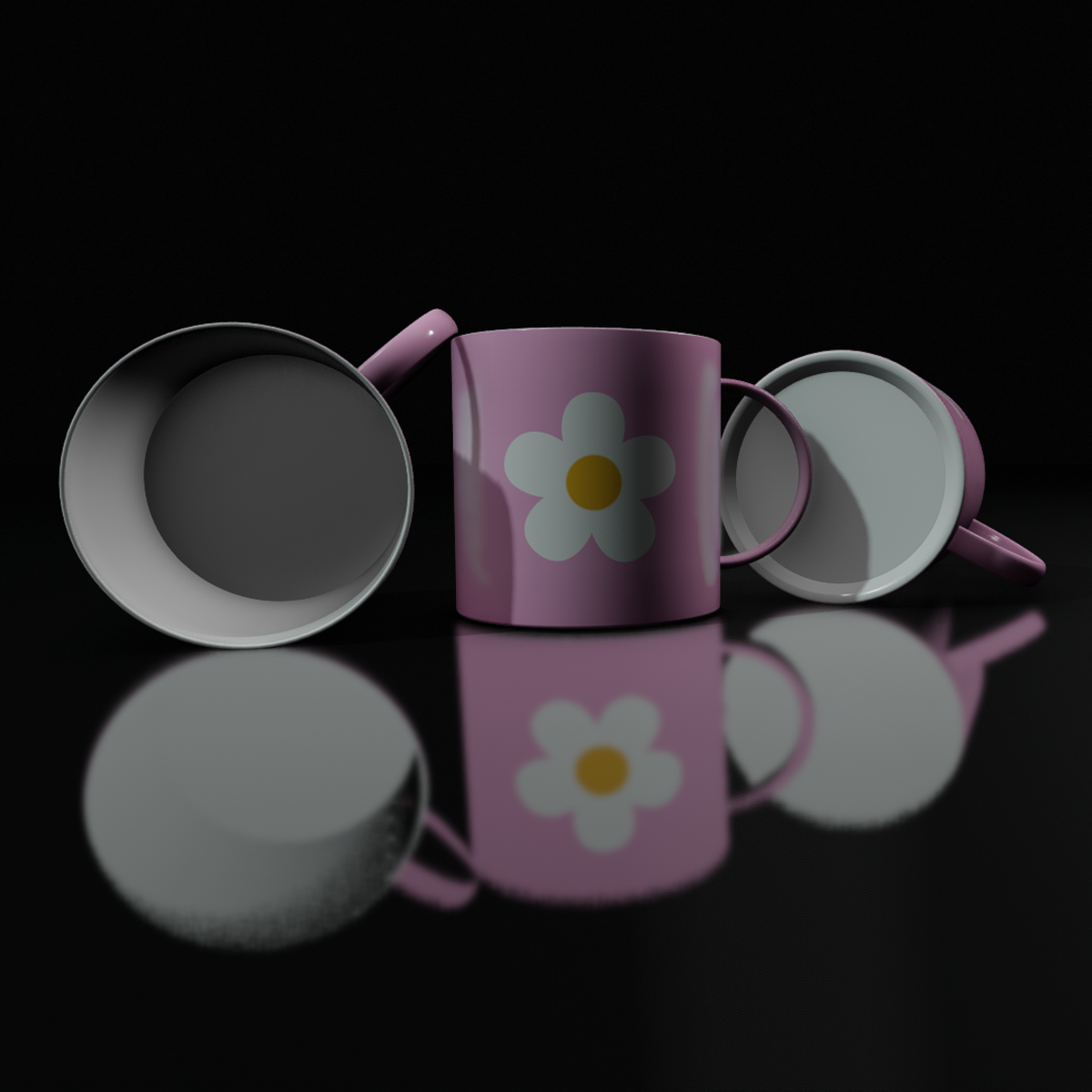 Kawaii Flower Mug