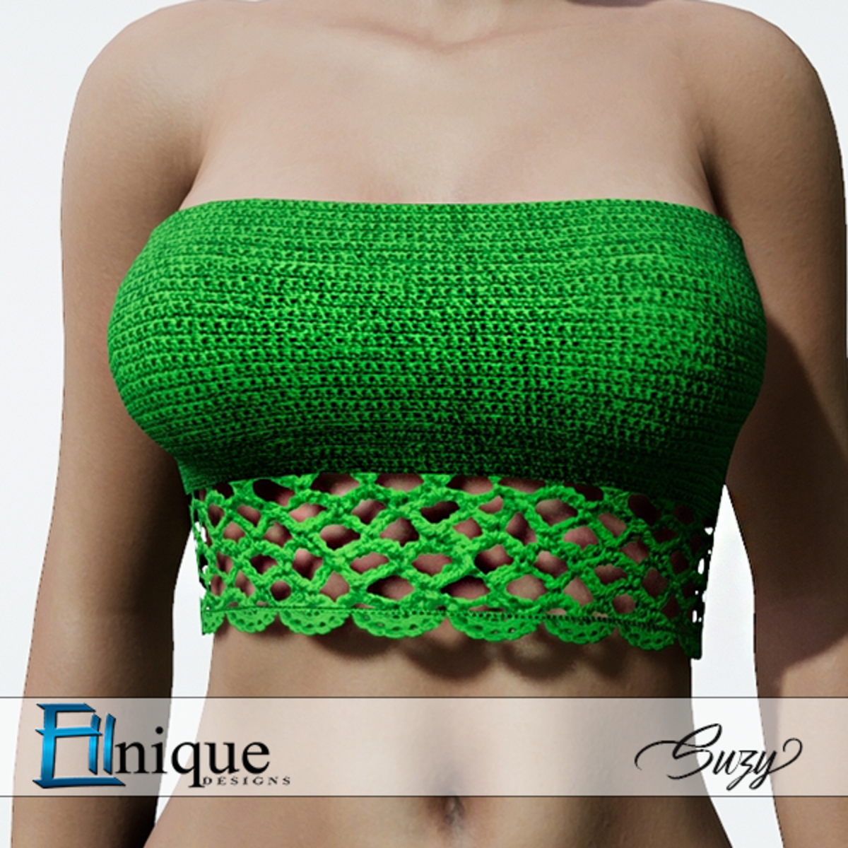 Suzy Green Top Crochet