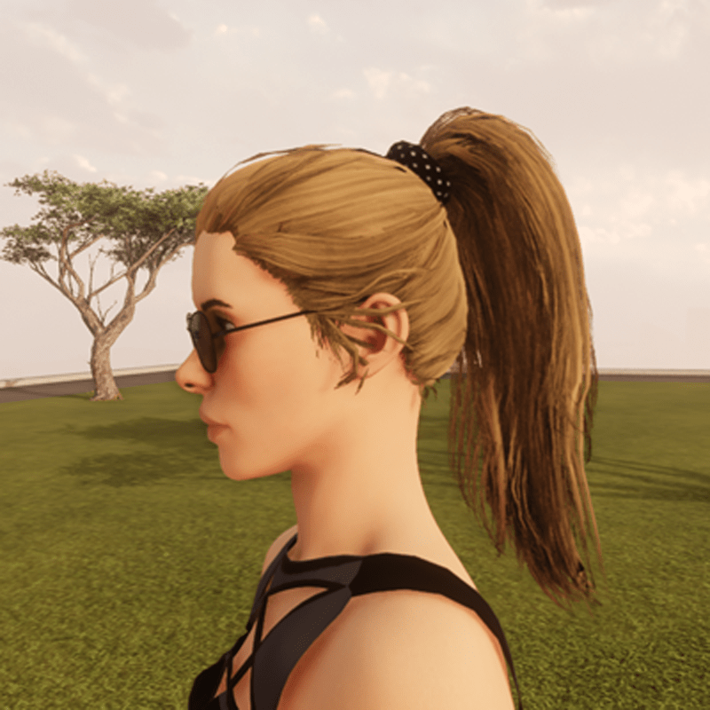 TKA high pony tail hair