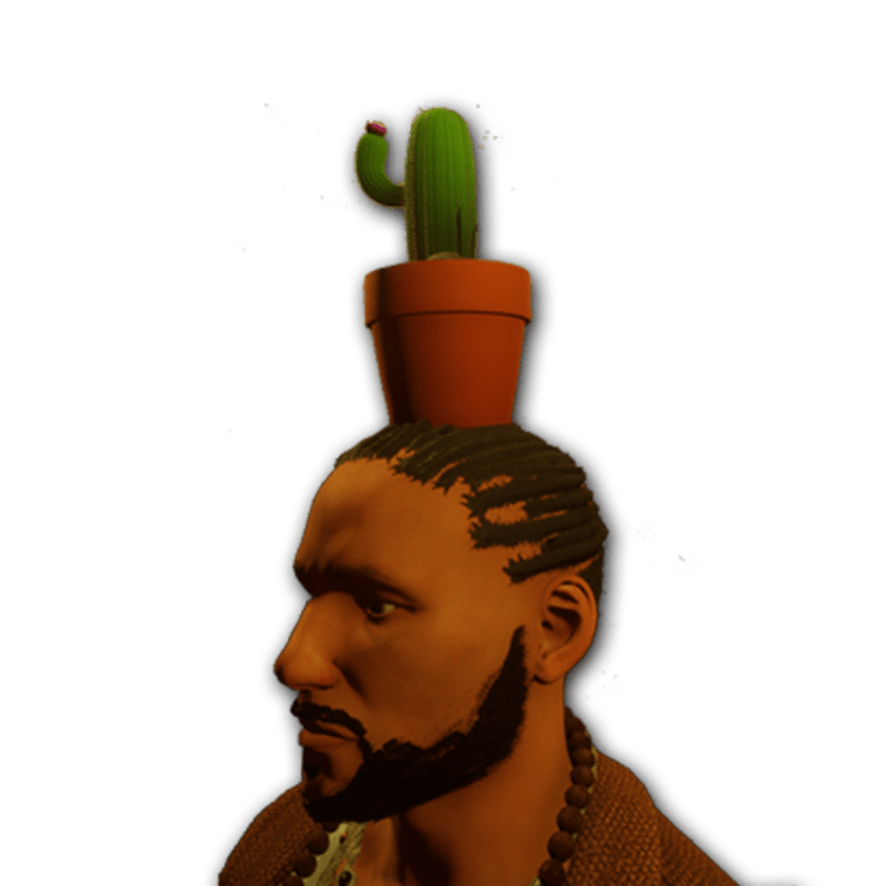 Cactus pot for male