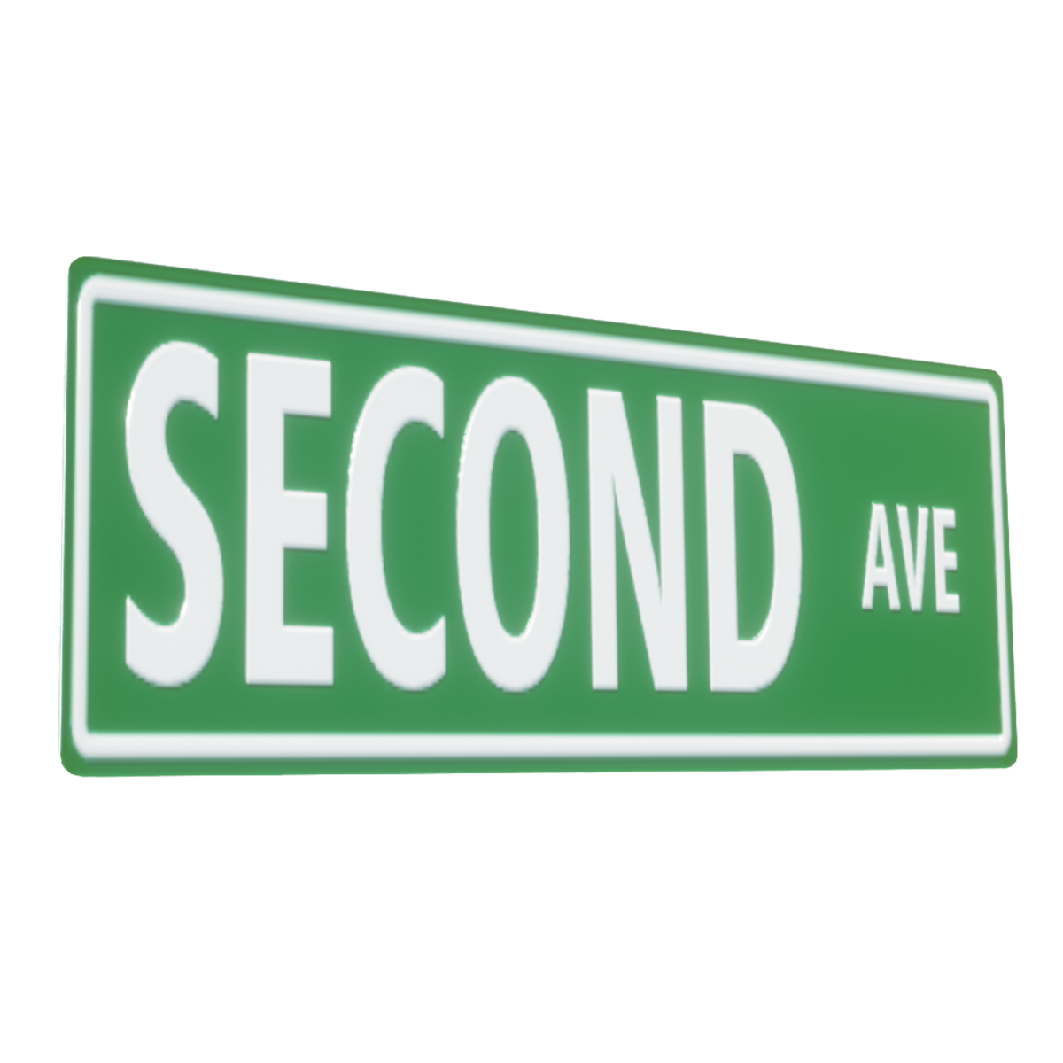 Second AVE - Street Sign
