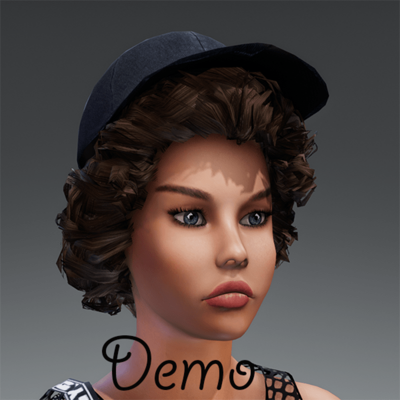 Hair & Baseball Cap Ena DEMO