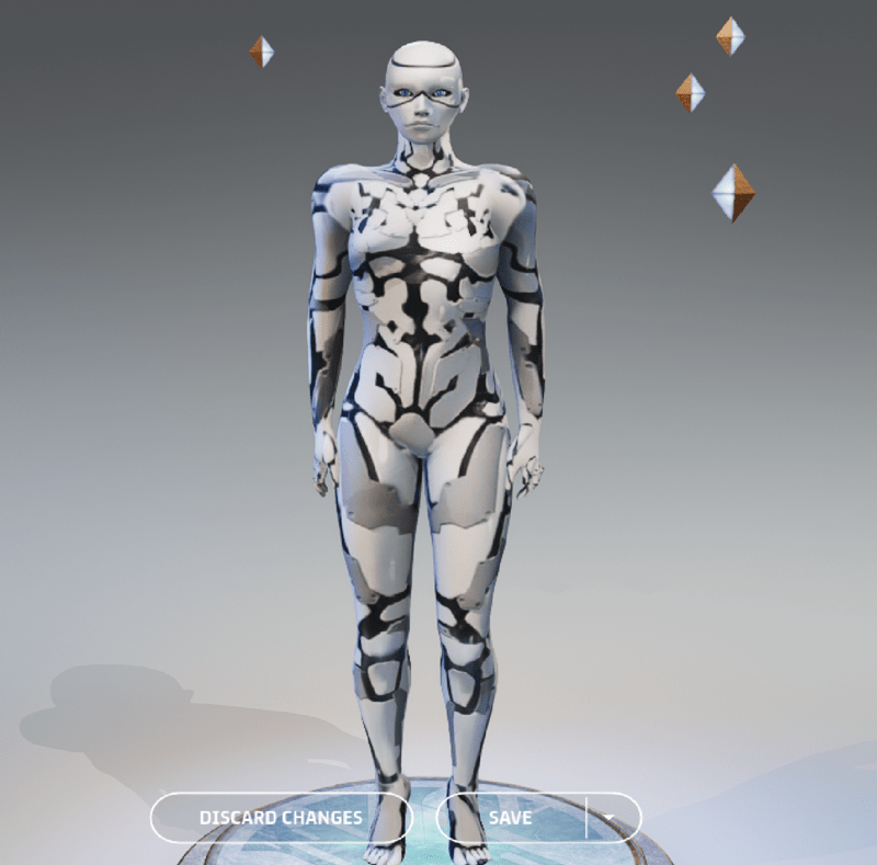 Male Android With Heel position