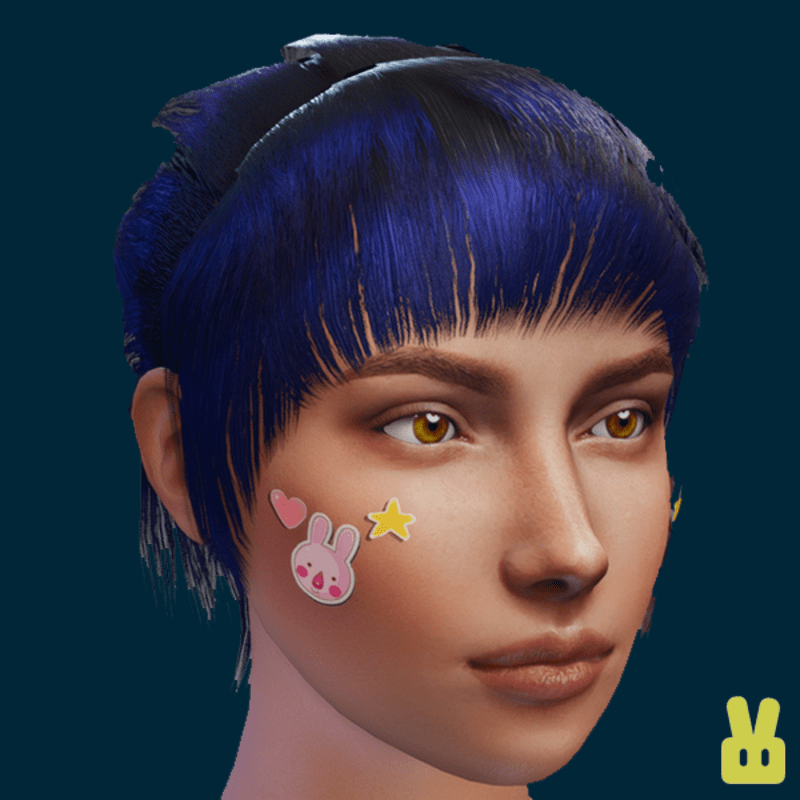 animal face stickers