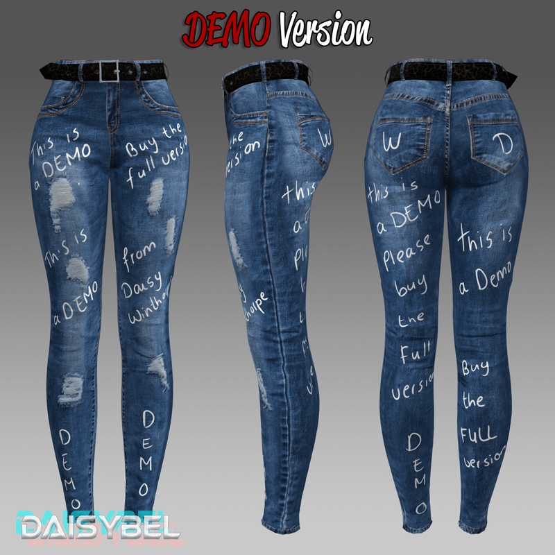 DEMO Tight Stretch Jeans (FOR OVER SHIRTS)