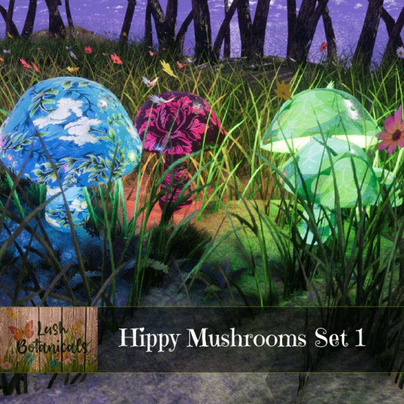 Hippy Mushroom Set 1