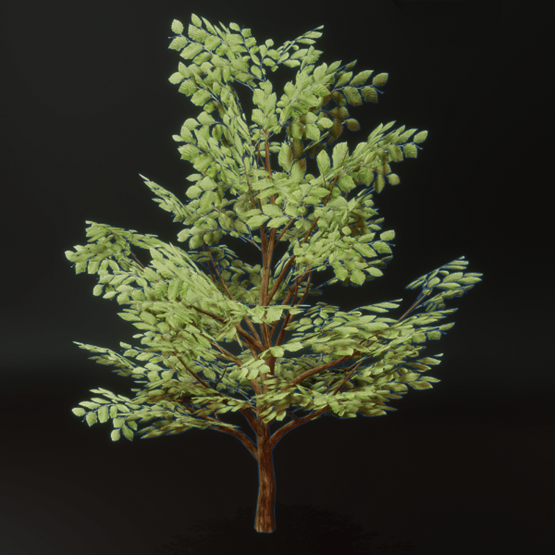 Fall Tree Small Light Green