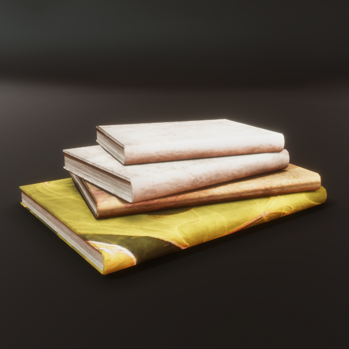 Book Stack of Four - Warm Tones