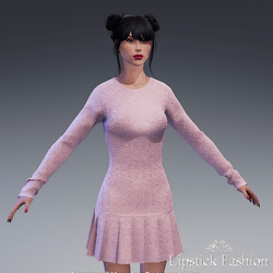 L.F. FRANCE LACE DRESS PINK