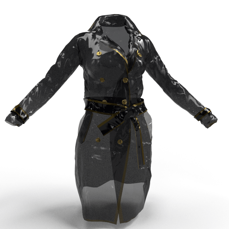 Vinyl Trench Coat female