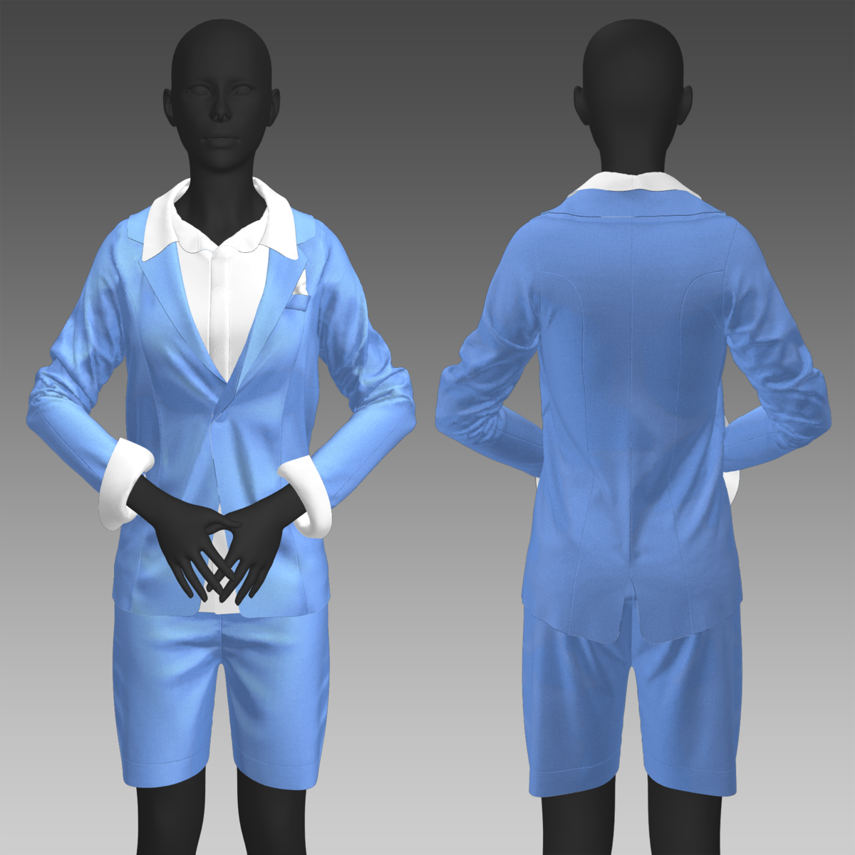 SXR Blue Suit Female