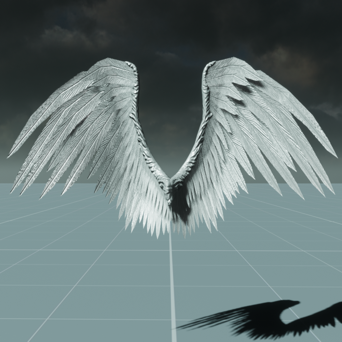 Male White Angel Wings | Sansar Store