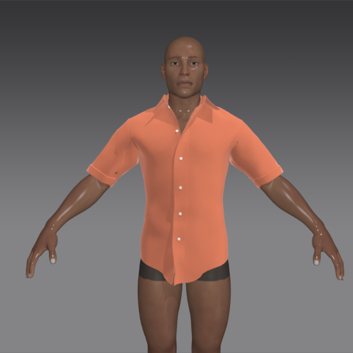 melon cotton batiste shirt