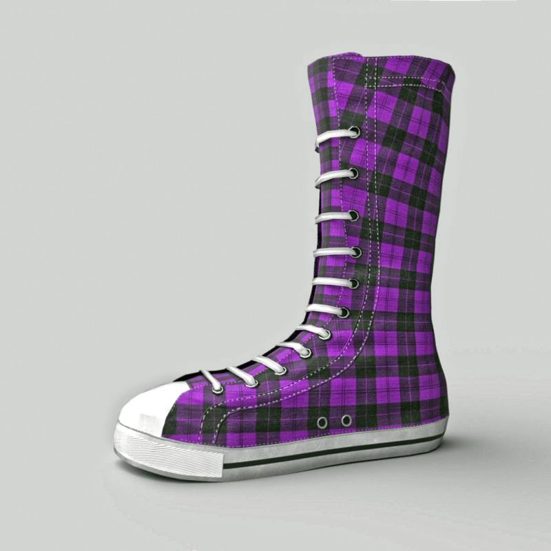 High Sneakers Purple female shoes